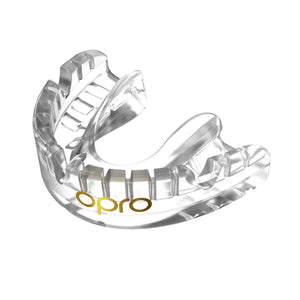 Opro Gold Braces Mouthgard Transparant