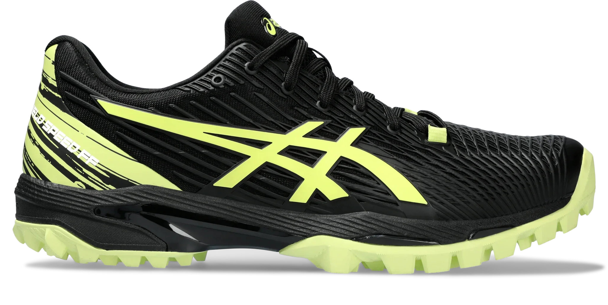 Asics Field Speed FF Men Black - Glow Yellow Hockeyschoen