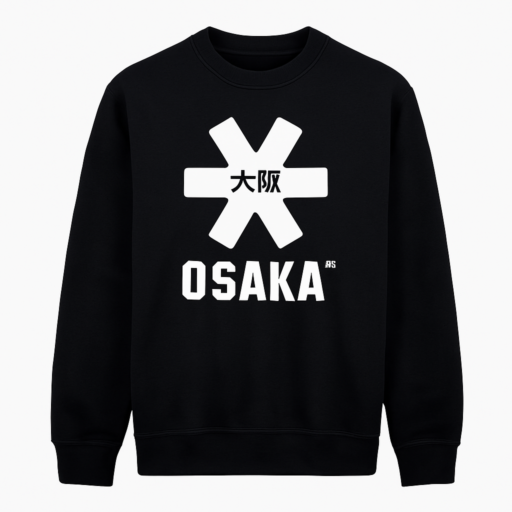 Osaka Women Sweater White Star Black
