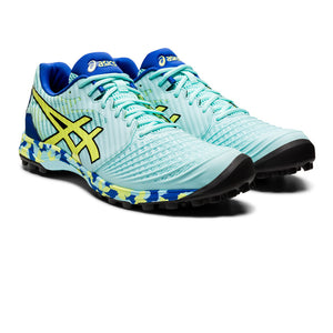 Asics FF Ultimate Women Blue - Glow Yellow Hockeyschoen Maat 40