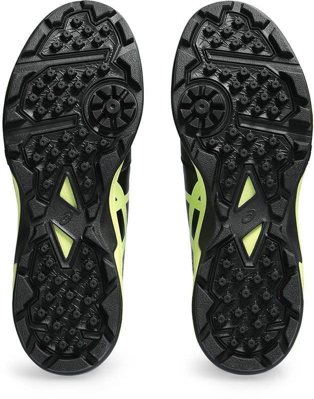 Asics Gel-Peake 2 Black - Glow Yellow Hockeyschoen