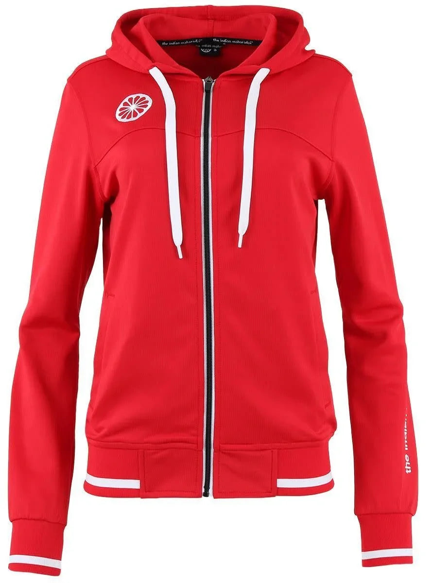 The Indian Maharadja tech hoodie full zip dames red S
