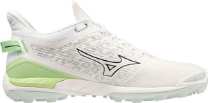 Mizuno Wave Leopardus White - Glacial Ridge - Patina Green Hockeyschoen