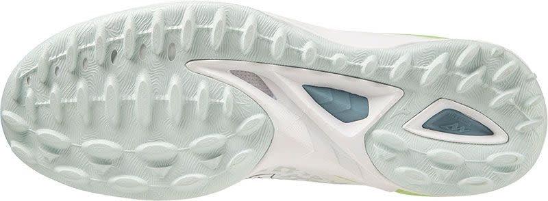 Mizuno Wave Leopardus White - Glacial Ridge - Patina Green Hockeyschoen