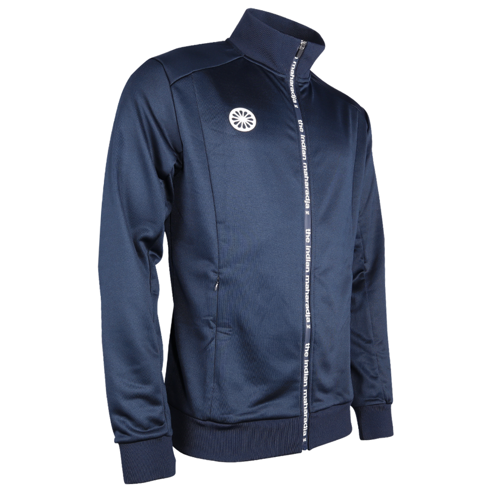 The Indian Maharadja full zip vest poly terry heren navy