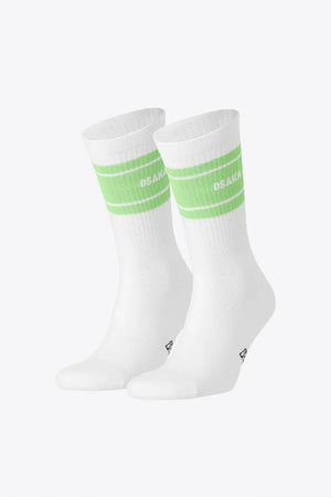 Osaka Colourway Socks Duo Pack White/Jade