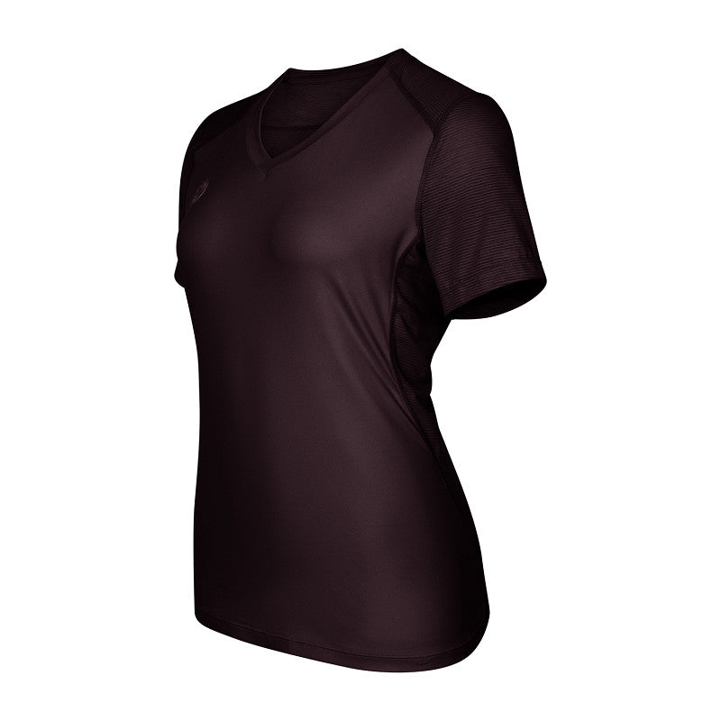 The Indian Maharadja Women Dry Touch Round Neck Dark Berry