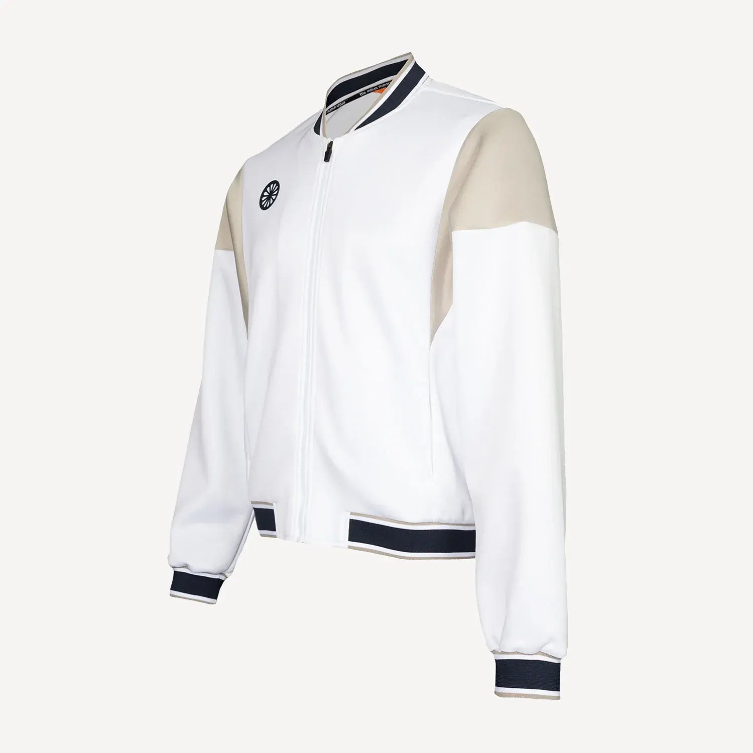 The Indian Maharadja women pique bomber jacket white