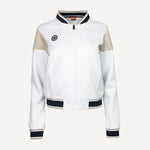 The Indian Maharadja women pique bomber jacket white