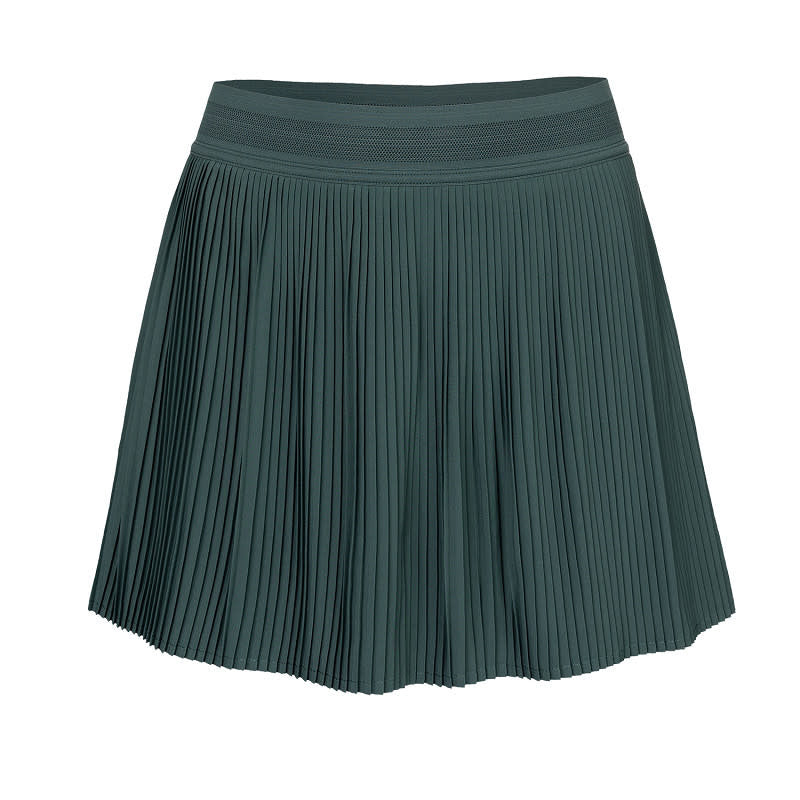 The Indian Maharadja Women Fine Pleated Skirt Hunter Green