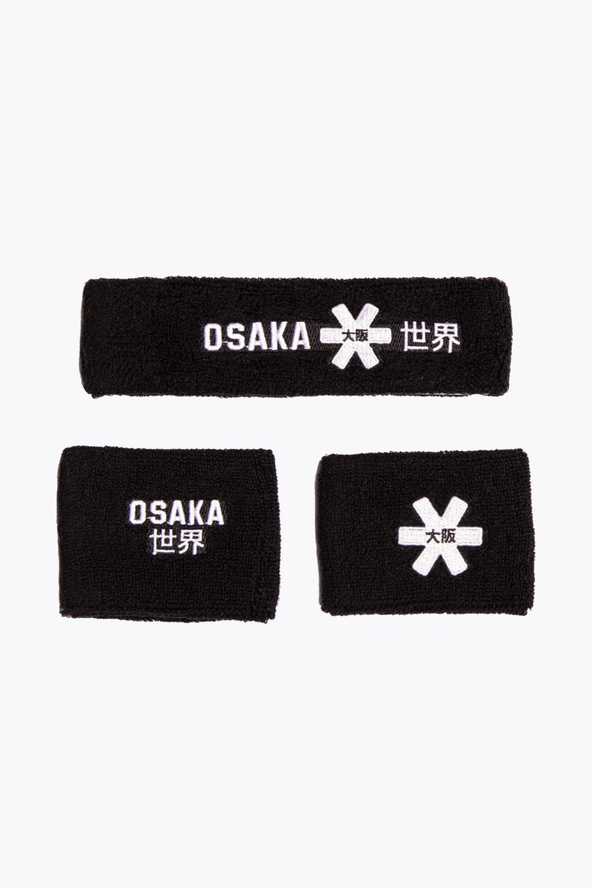 Osaka Sweatband Set 2.0 Black/White