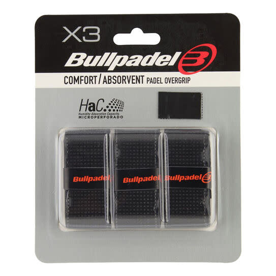 Bullpadel Comfort/Absorbent Overgrip Black