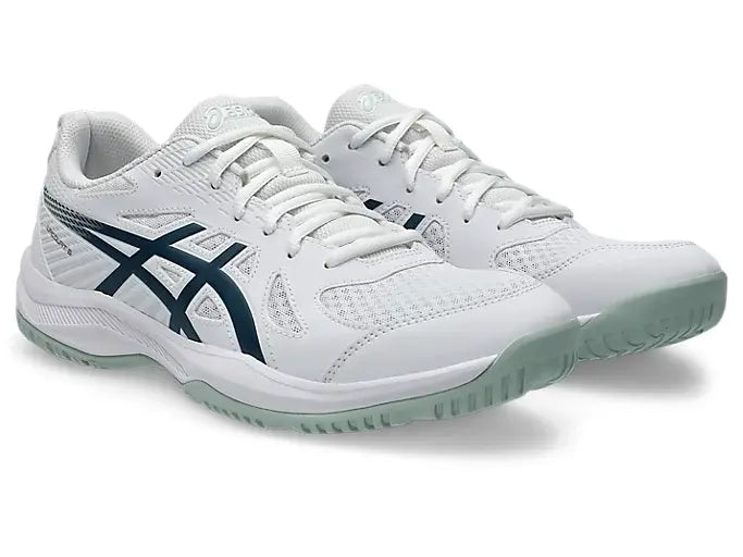 Asics Upcourt 6 White/ Tranquil Teal Men
