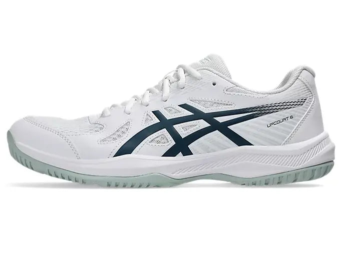 Asics Upcourt 6 White/ Tranquil Teal Men
