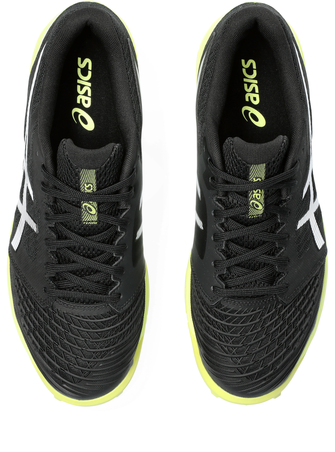 Asics Field Ultimate FF Men Black - Glow Yellow Hockeyschoen
