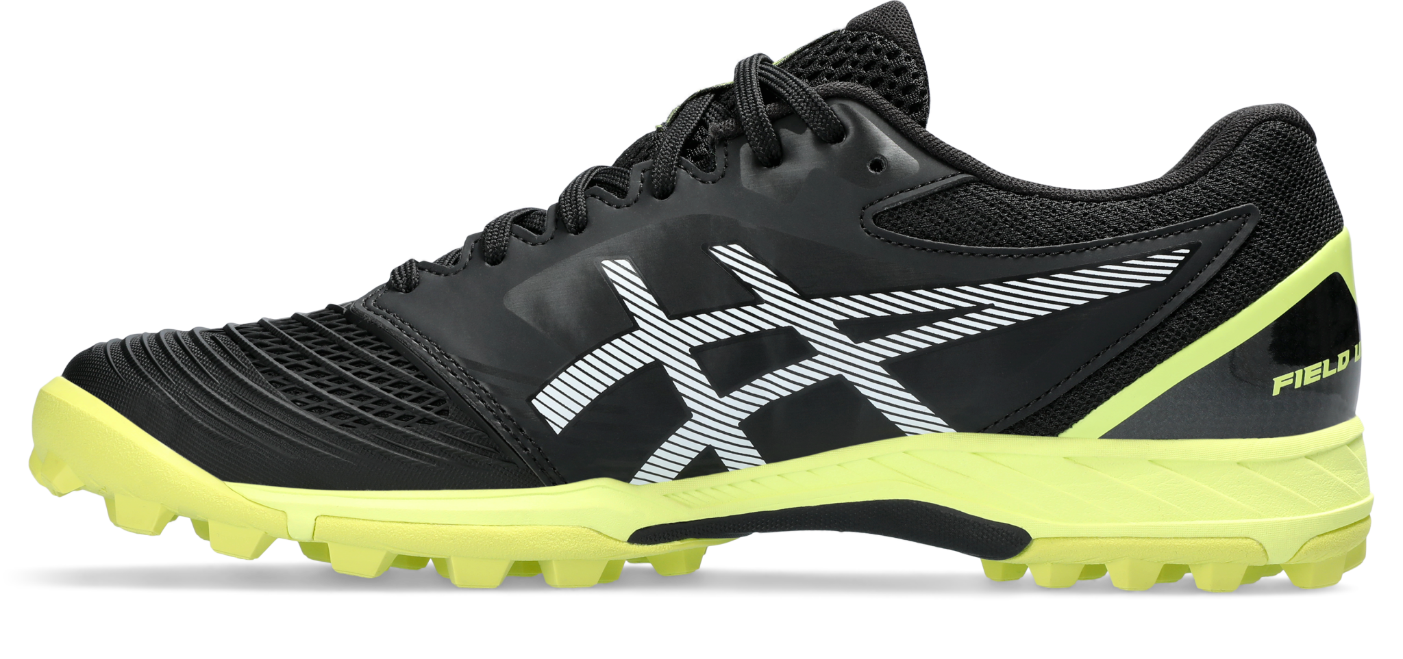 Asics Field Ultimate FF Men Black - Glow Yellow Hockeyschoen