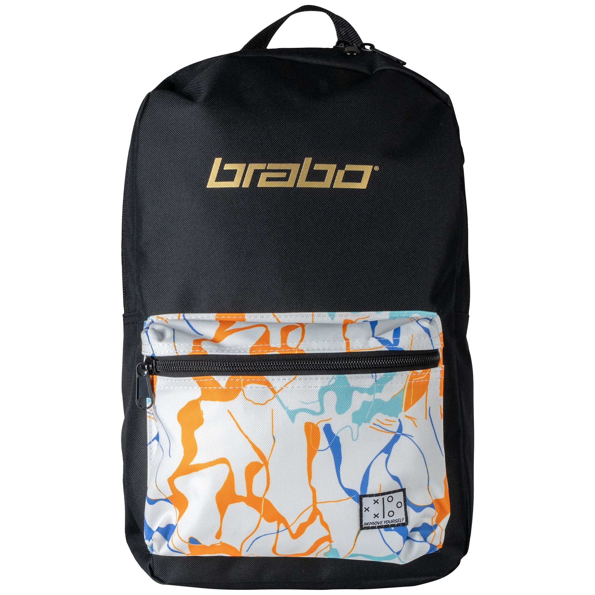 Brabo Backpack Force Zwart Marble Wit