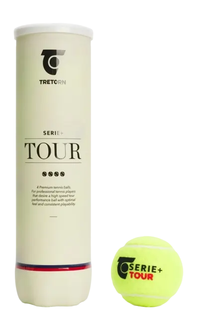 Tretorn Serie + Tour Tennis Bal 4 Pack