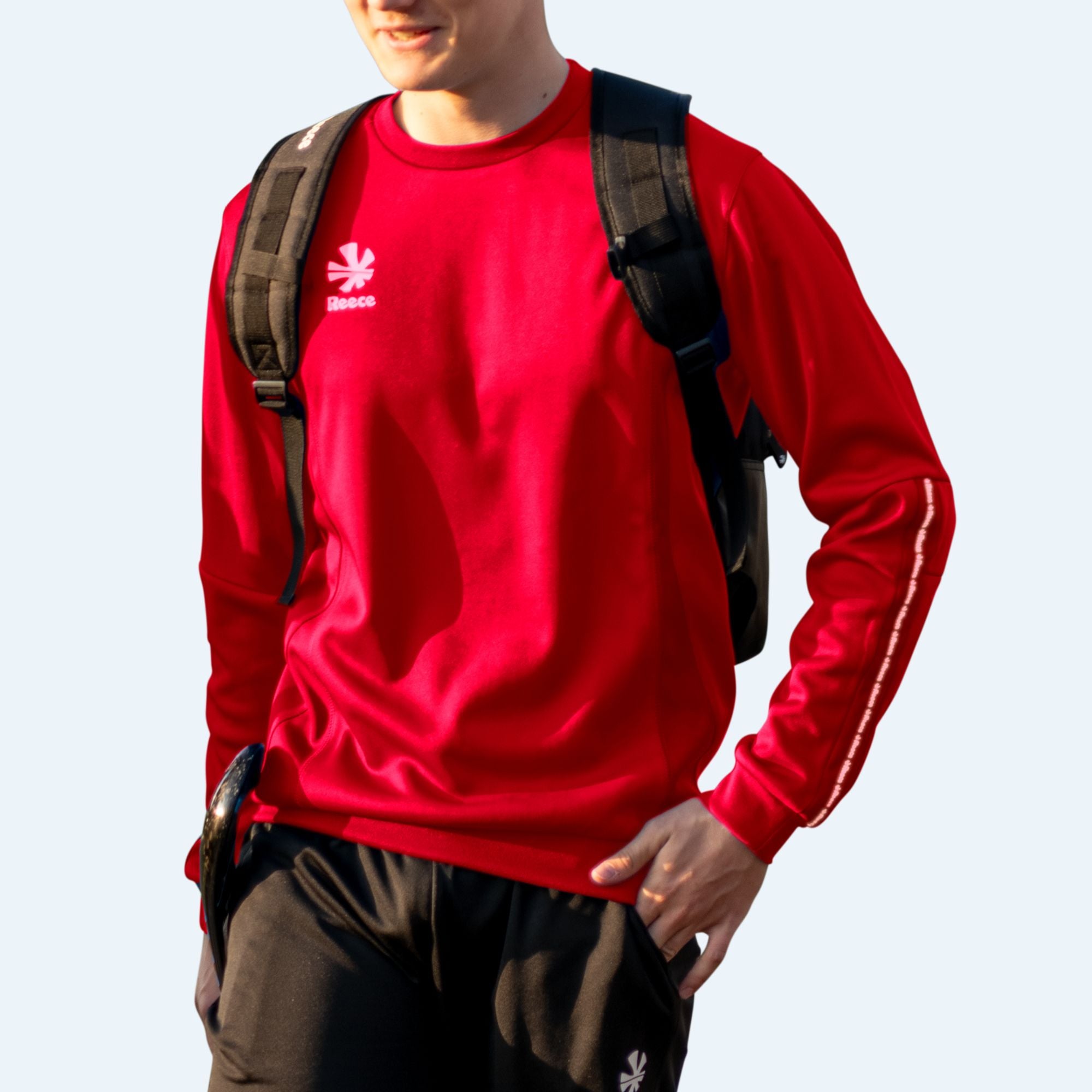 Reece Shift Round Neck Top Rood