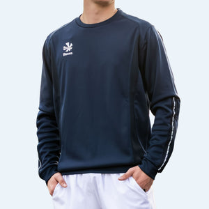 Reece Shift Round Neck Top Navy