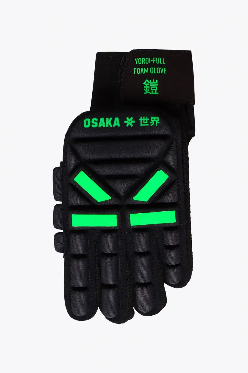 Osaka Yoroi-Full Foam Glove Indoor Black/Green