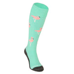 Brabo Socks Flamingo Mintgroen