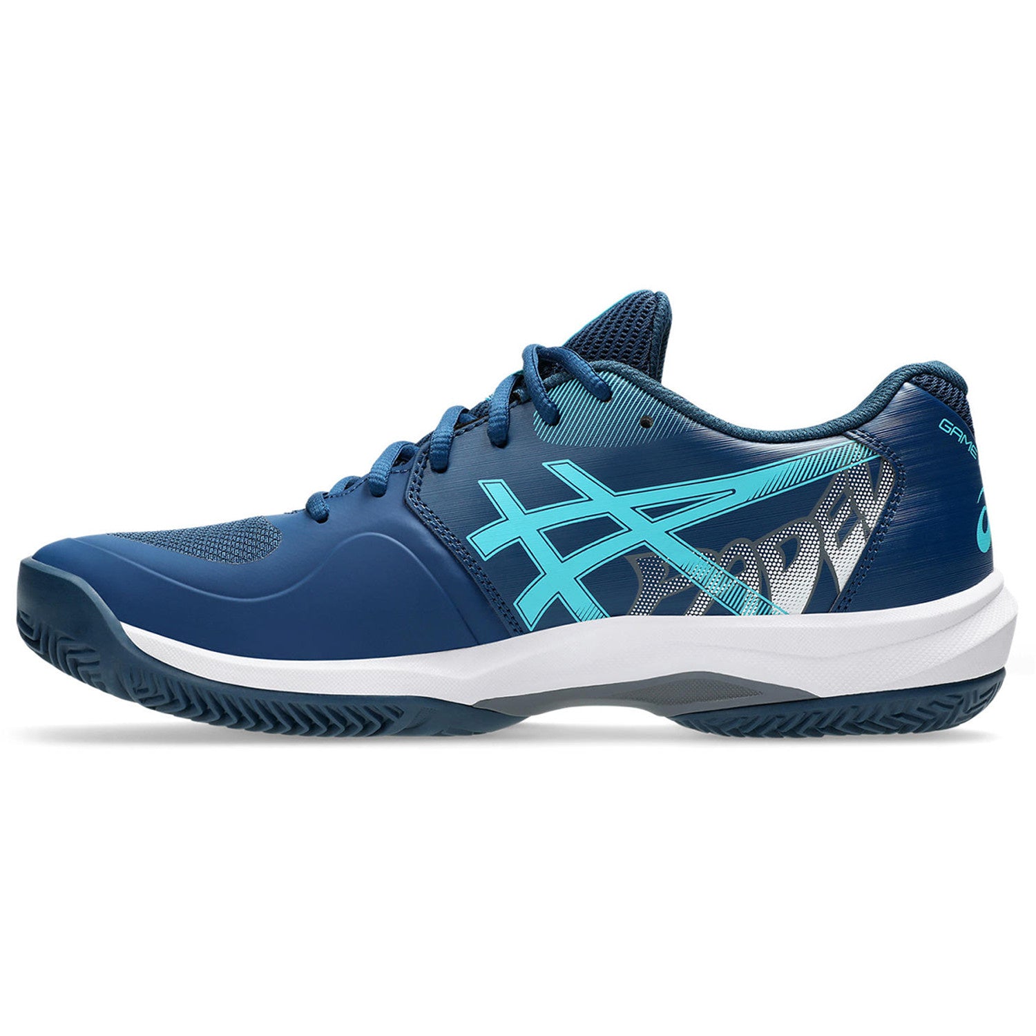 Asics Game FF Padelschoen Heren Mako Blue/Energy Aqua