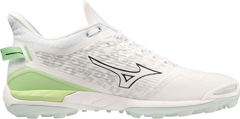 Mizuno Wave Leopardus White - Glacial Ridge - Patina Green Hockeyschoen