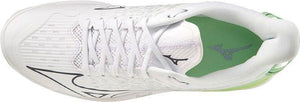 Mizuno Wave Leopardus White - Glacial Ridge - Patina Green Hockeyschoen