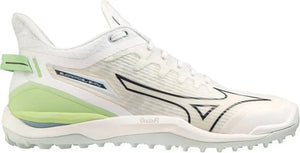 Mizuno Wave Leopardus White - Glacial Ridge - Patina Green Hockeyschoen