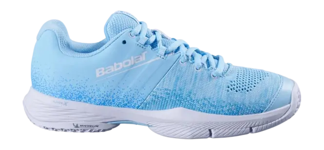 Babolat Padel Shoes Sensa Women Sky Blue/Tigerlily