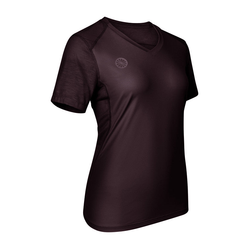 The Indian Maharadja Women Dry Touch Round Neck Dark Berry