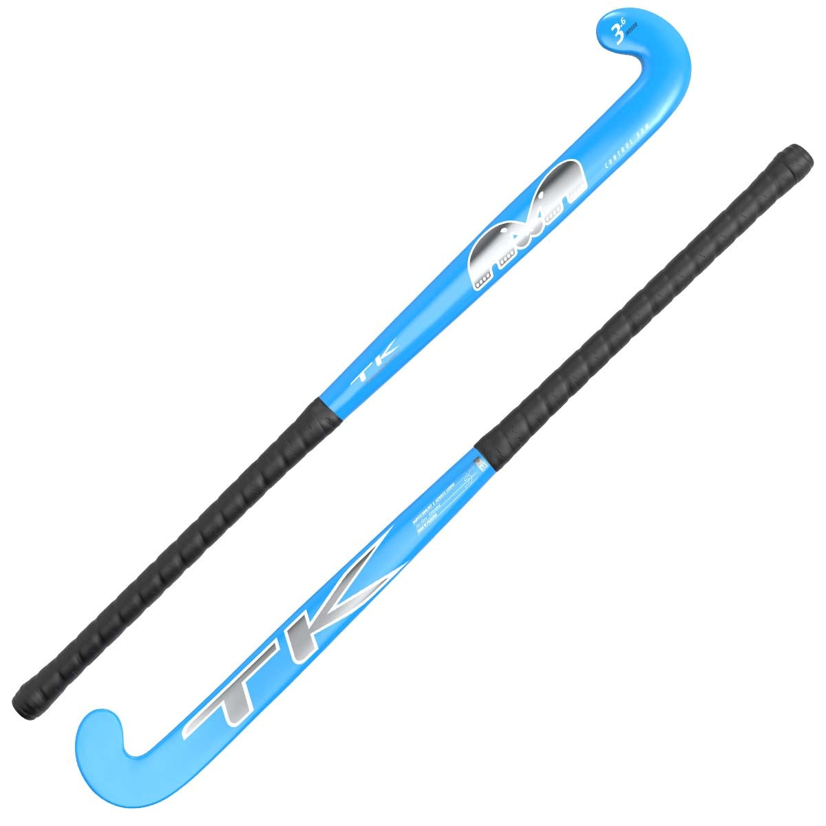 TK 3.6 Control Bow Blue - Silver Indoor Hockeystick 36.5 Inch