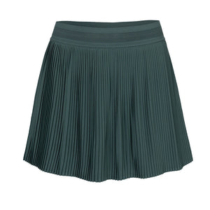 The Indian Maharadja Women Fine Pleated Skirt Hunter Green