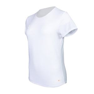 The Indian Maharadja Women Breeze Round Neck Tee White